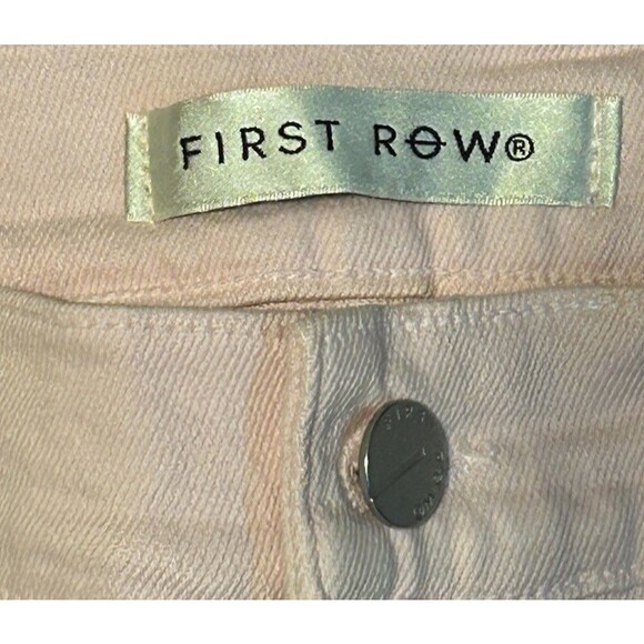 First Row Men’s Slim Straight Jeans 34x32 Pink Distressed USA Flag Pocket NWT - Picture 5 of 9